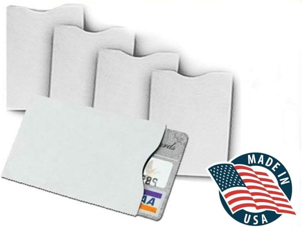 10x RFID Blocking Credit CardDuPont TYVEK Sleeves for wallet or purse. Protect your debit cards, credit cards and IDs from identity theft skiming.