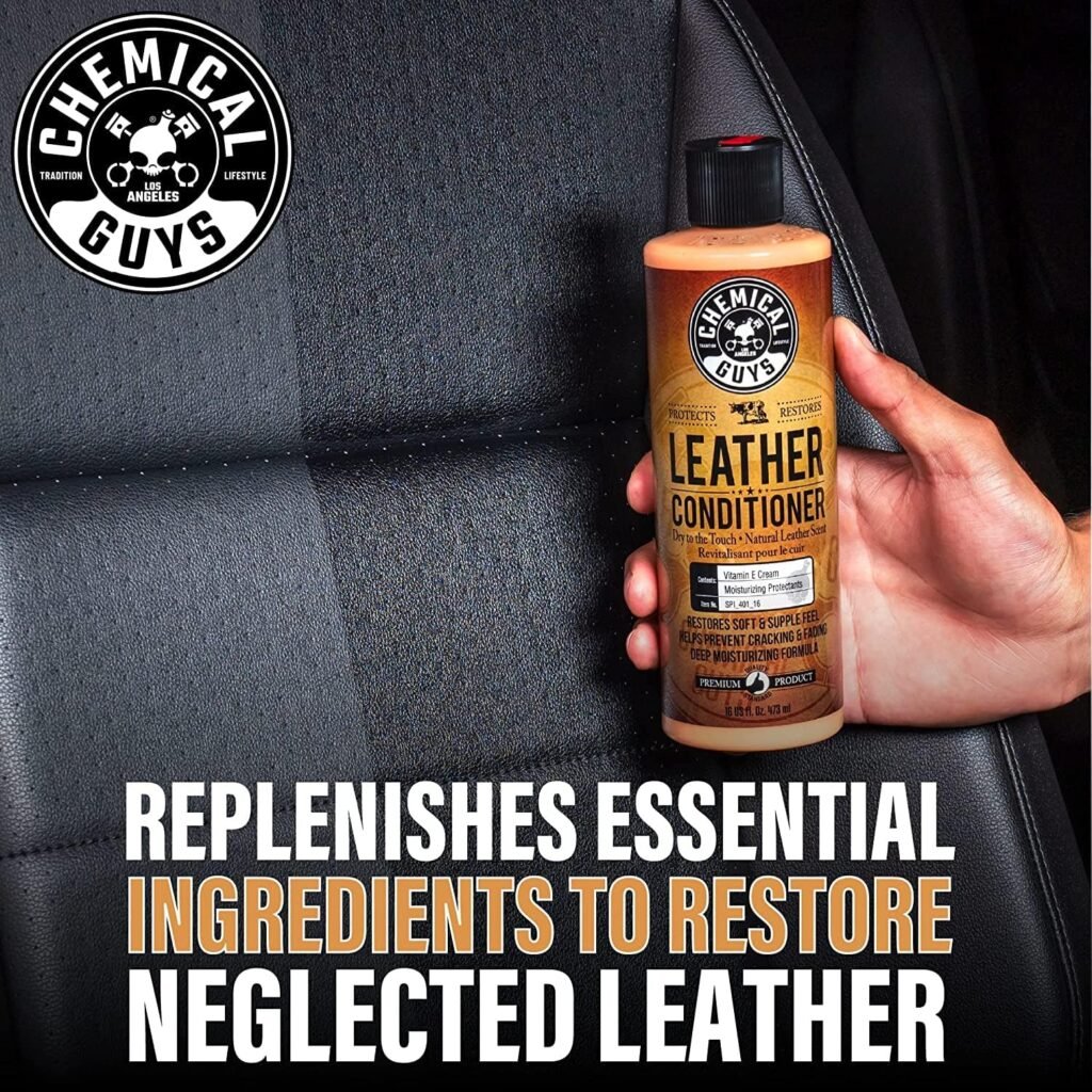 Chemical Guys SPI_109_04 Leather Cleaner and Conditioner Complete Leather Care Kit for Use on Car Interiors, Leather Apparel, Furniture, Shoes, Boots, Bags  More (2 - 4 fl oz Bottles)