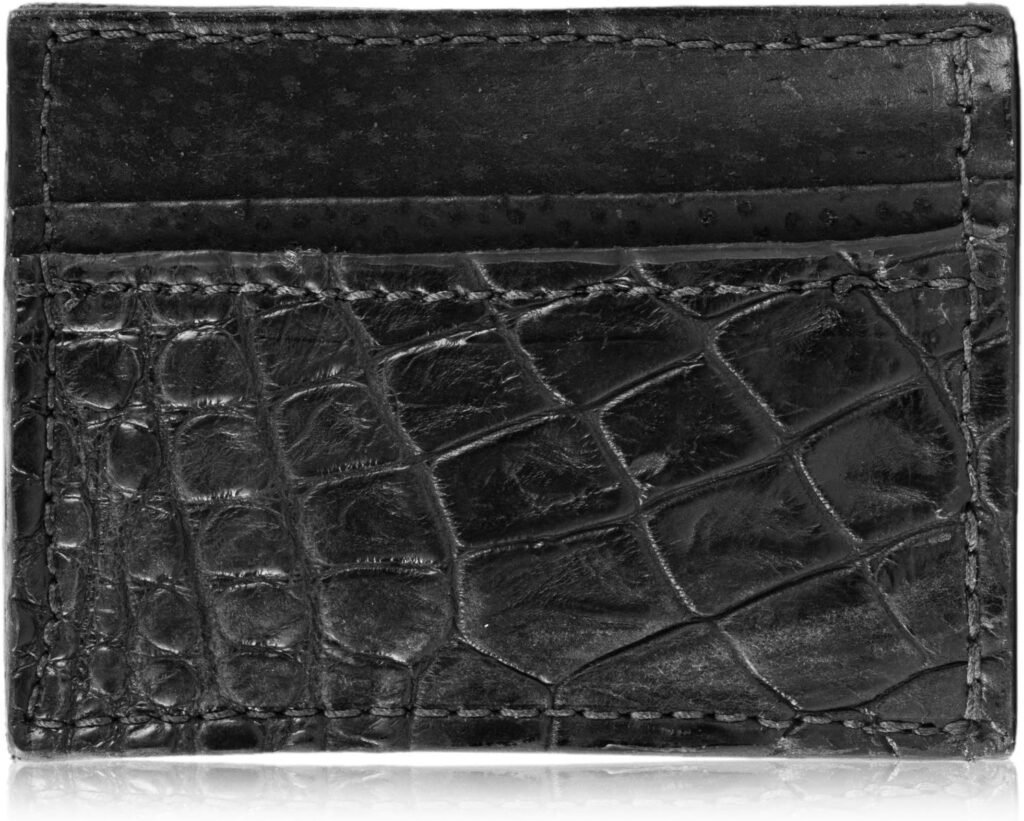 Genuine Alligator Leather Magnetic Money Clip Wallet