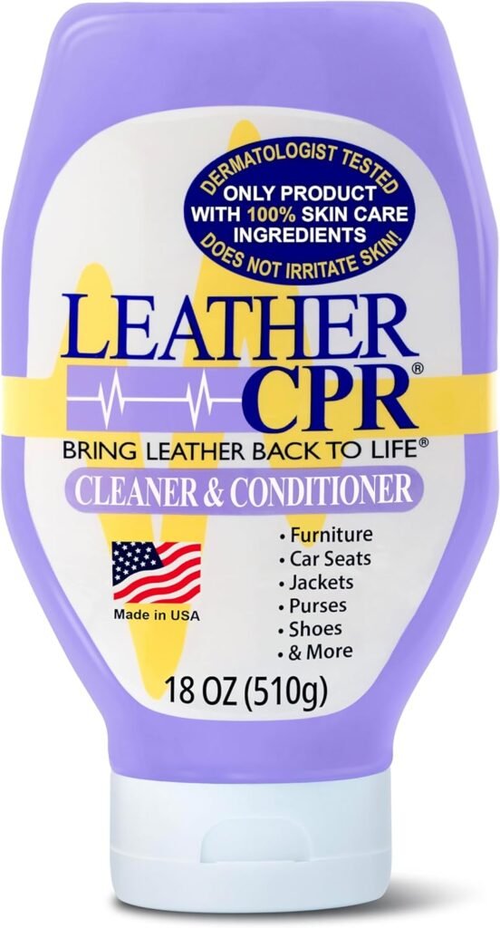 Leather CPR | 2-in-1 Leather Cleaner  Leather Conditioner (18oz) | Cleans, Restores, Conditions,  Protects Furniture, Car Seats, Purses, Shoes, Boots, Saddles/Tack, Jackets,  Auto