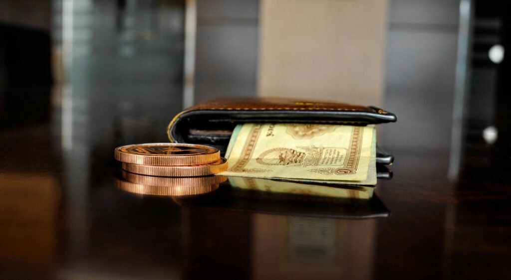 Mens Bifold Crocodile Tail Skin Leather Tan Wallet