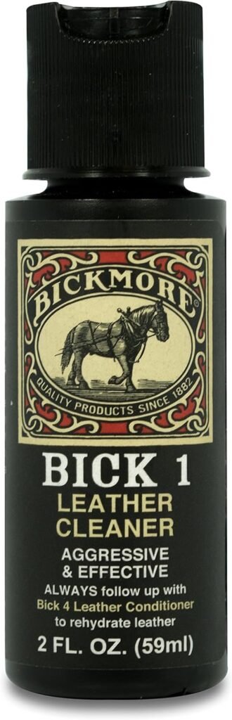 Bickmore Bick 1 Leather Cleaner 8 oz - Clean Dirt, Oil, Sweat, Salt, and Water Stains from All Colored, White, and Black Leather